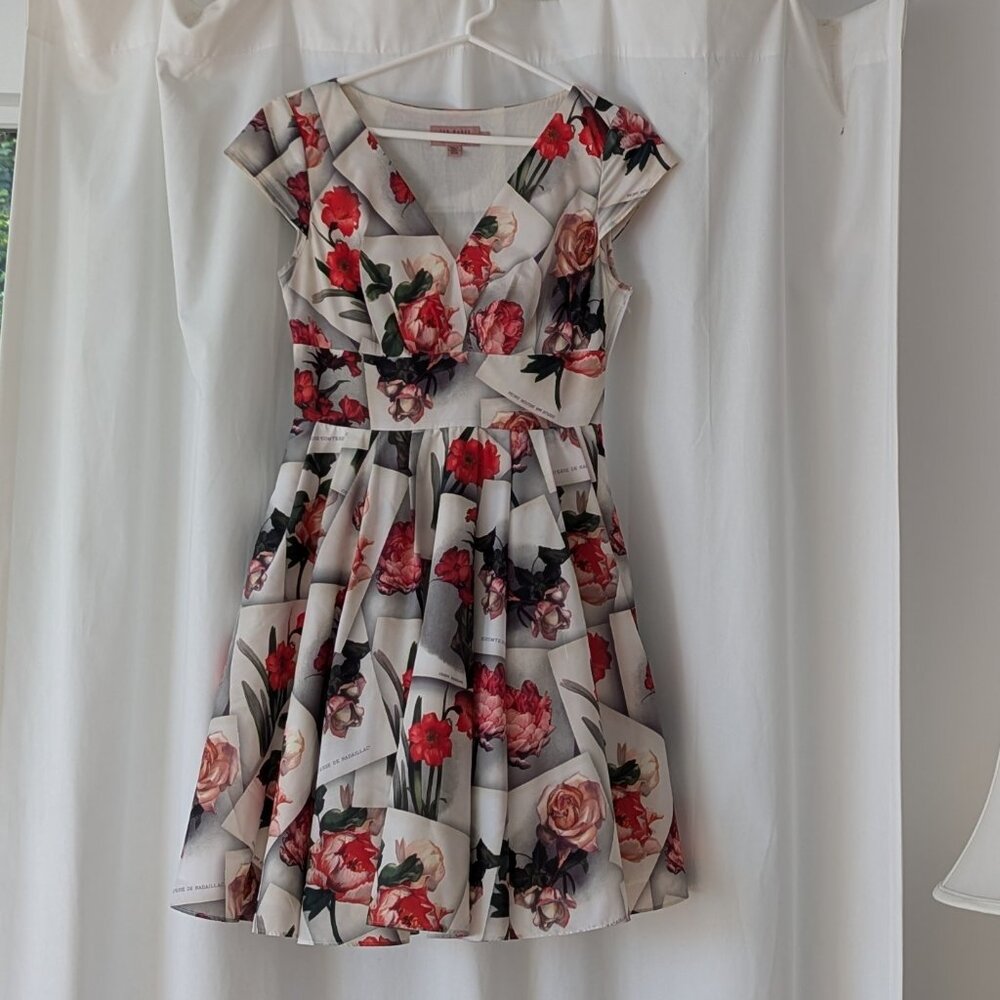 Ted Baker Cocktail Dress with Matching Scarf